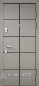 Красивая металлическая дверь с изысканной фактурой полотна №9 внешняя - фото