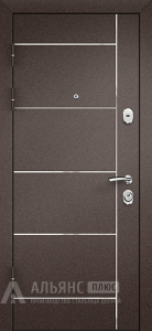 Звукоизолирующая дверь с контурным уплотнением и отделкой беленый дуб №6 внутренняя - фото