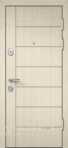 Филёнчатая однопольная дверь с защитным слоем эмали №17 внешняя - фото