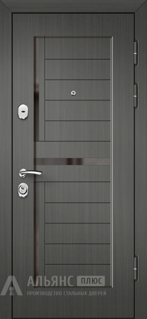 Фото «Входная стальная дверь цвет черный матовый №19»